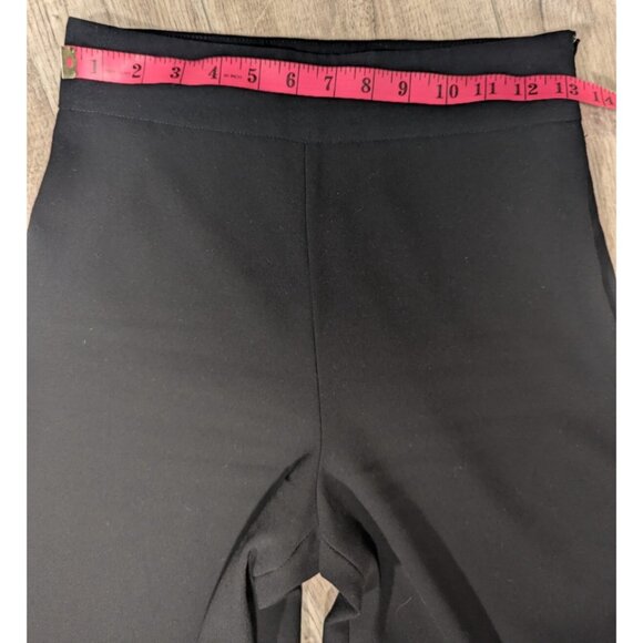 ZARA WOMAN Black High Waist Wide Leg Pants XS | Minimalist Elegant Trousers - Picture 6 of 9